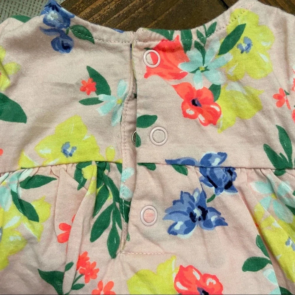 Carters 18 Months Pink Floral Dress One Piece